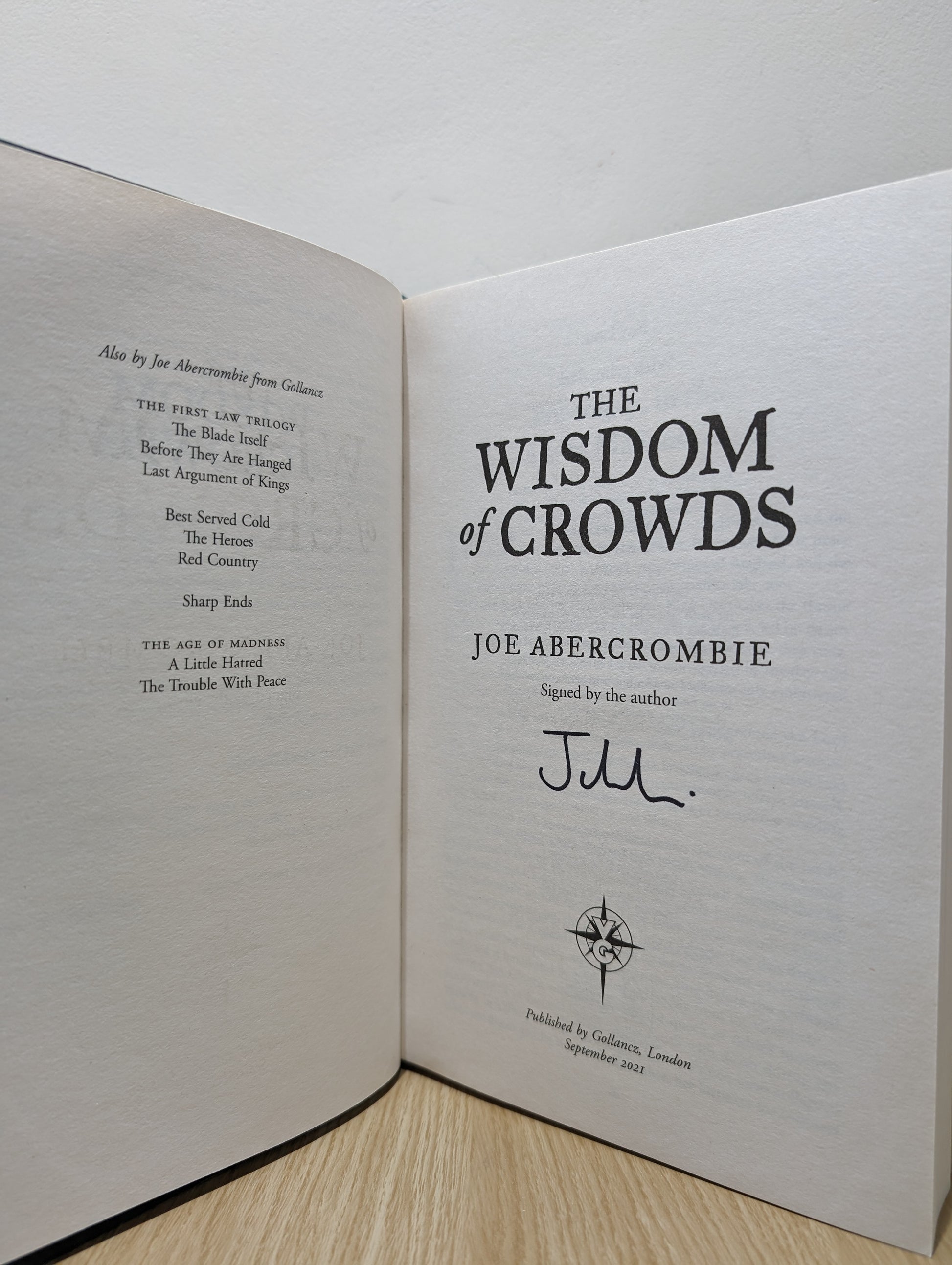 The Wisdom of Crowds (Signed First Edition)