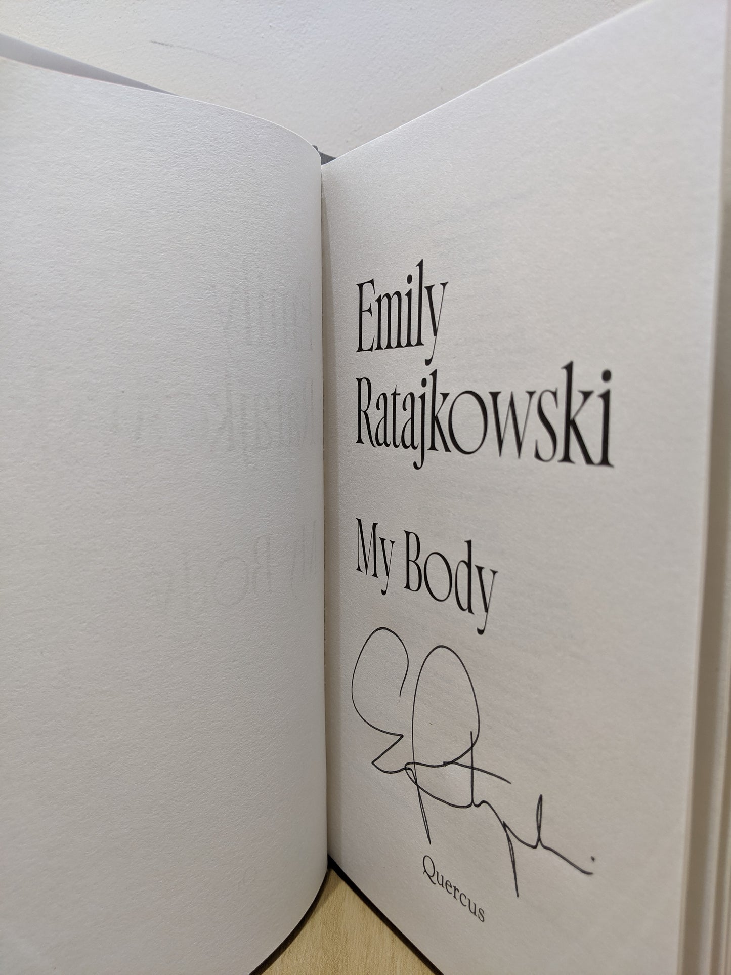 My Body (Signed to Title Page)