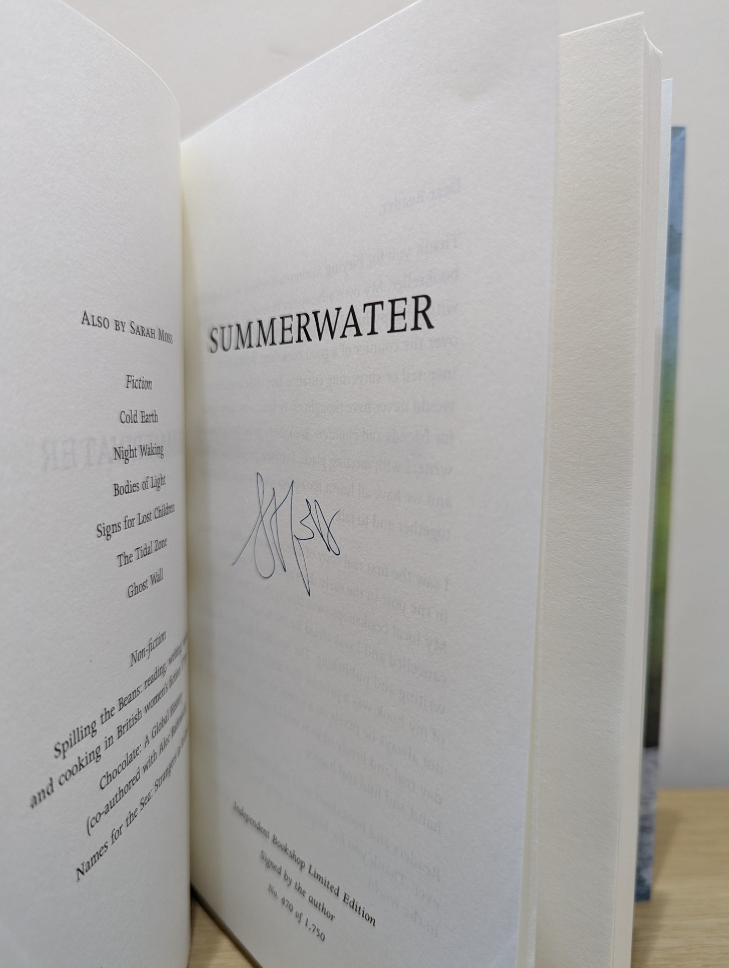 Summerwater (Signed Numbered First Edition)