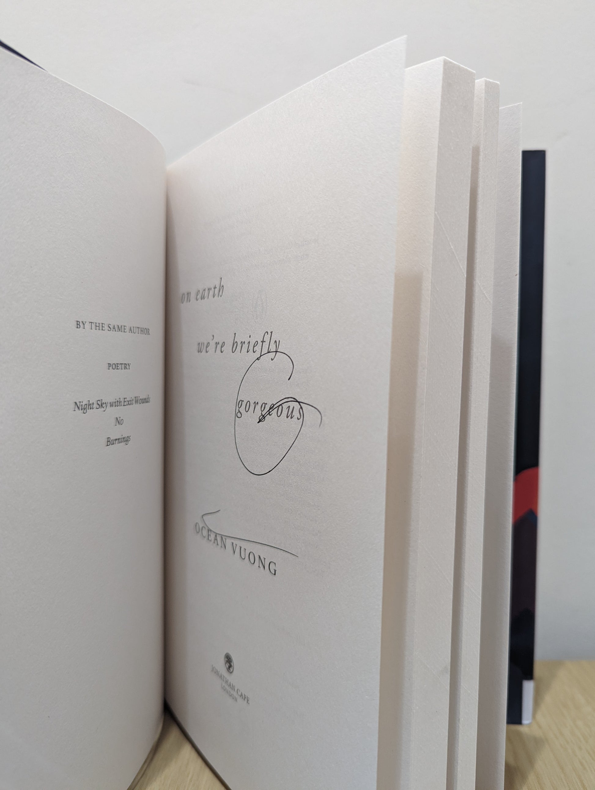 On Earth We're Briefly Gorgeous (Signed First Edition)