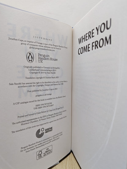 Where You Come From (First Edition)