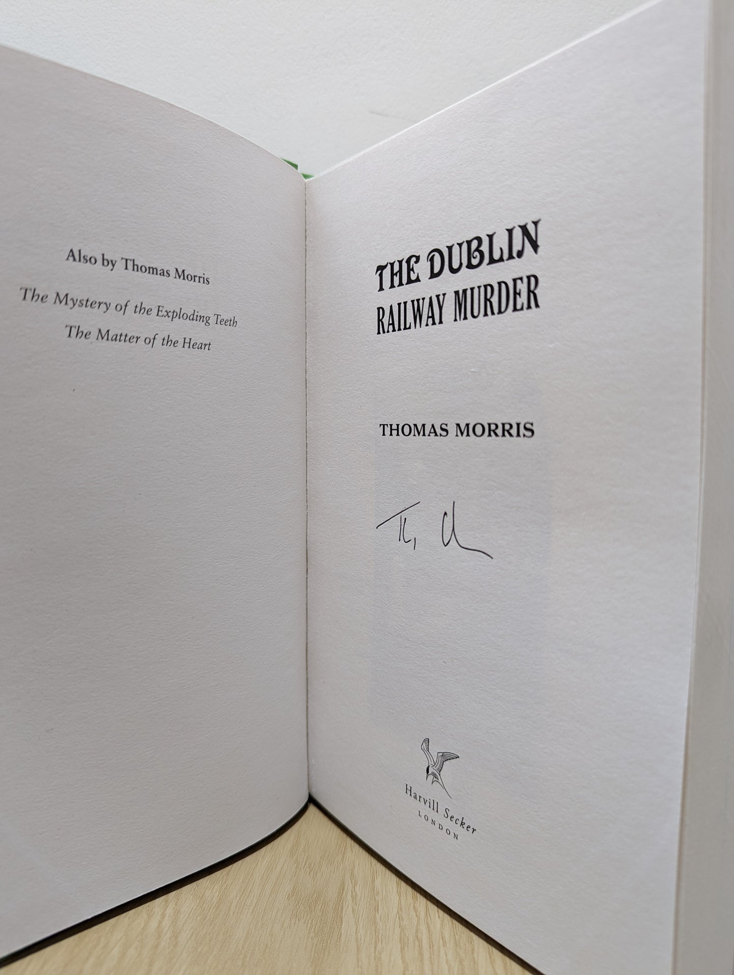 The Dublin Railway Murder (Signed First Edition)