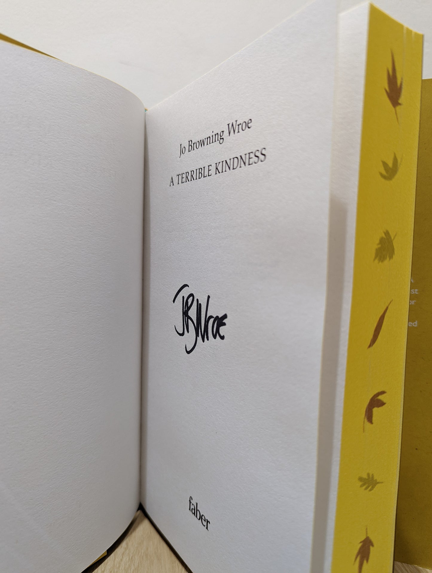 A Terrible Kindness (Signed First Edition with stencilled edges and extra content)