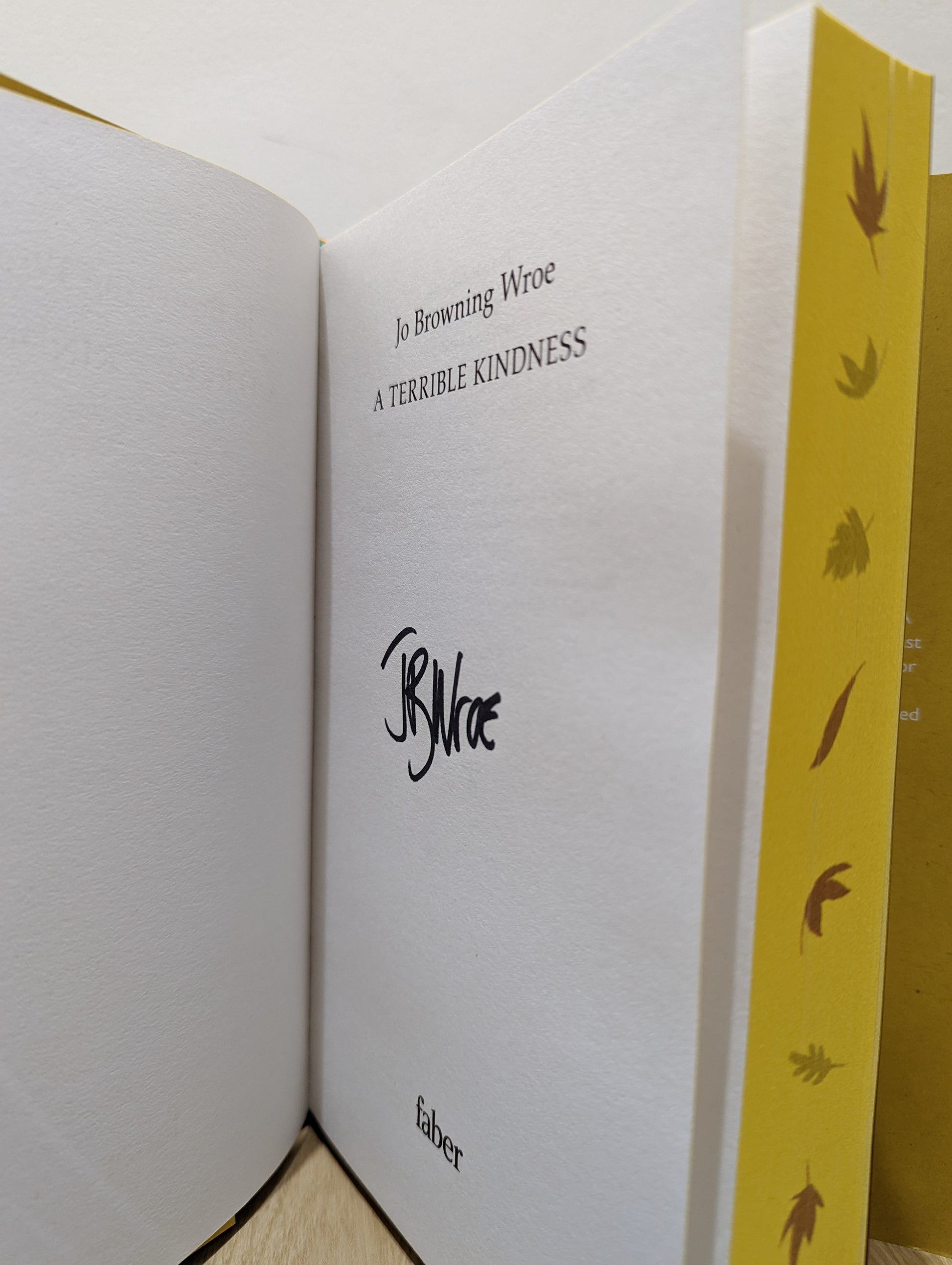 A Terrible Kindness (Signed First Edition with stencilled edges and extra content)