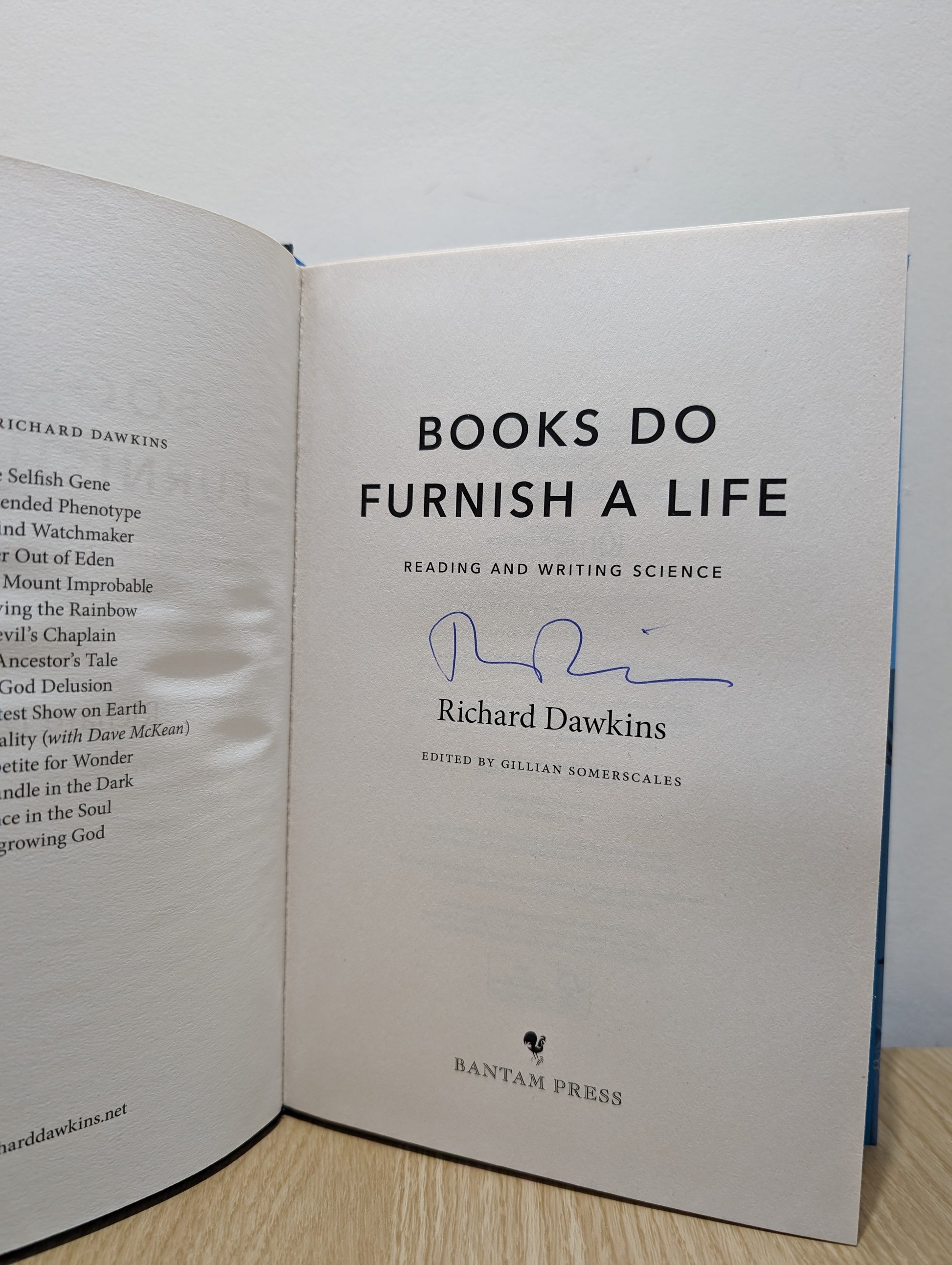 Books Do Furnish a Life: Reading and Writing Science (Signed First Edition)