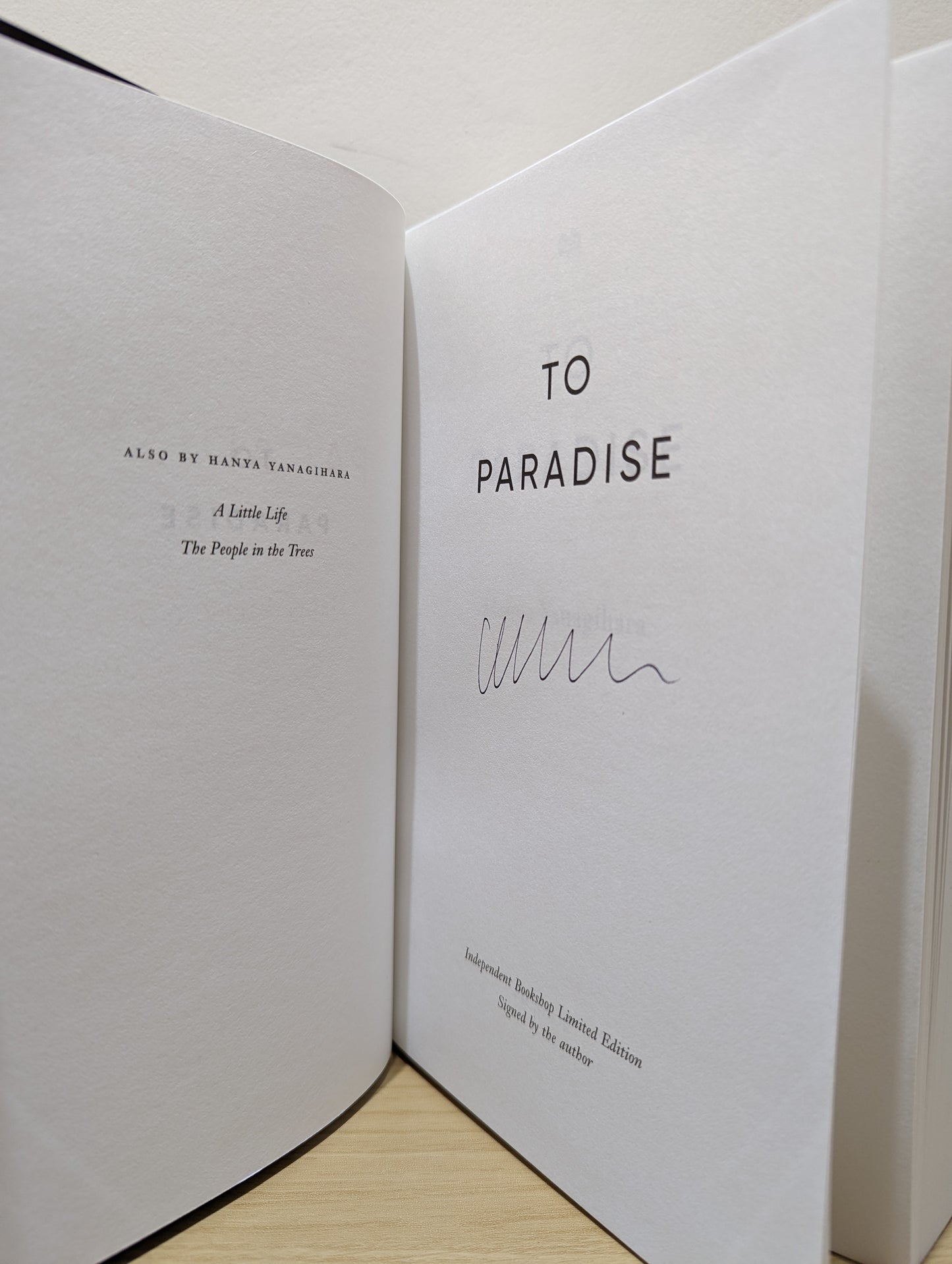 To Paradise (Signed First Edition)