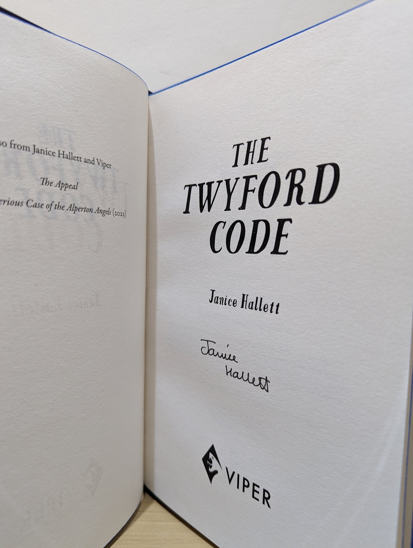 The Twyford Code (Signed First Edition with sprayed edges)