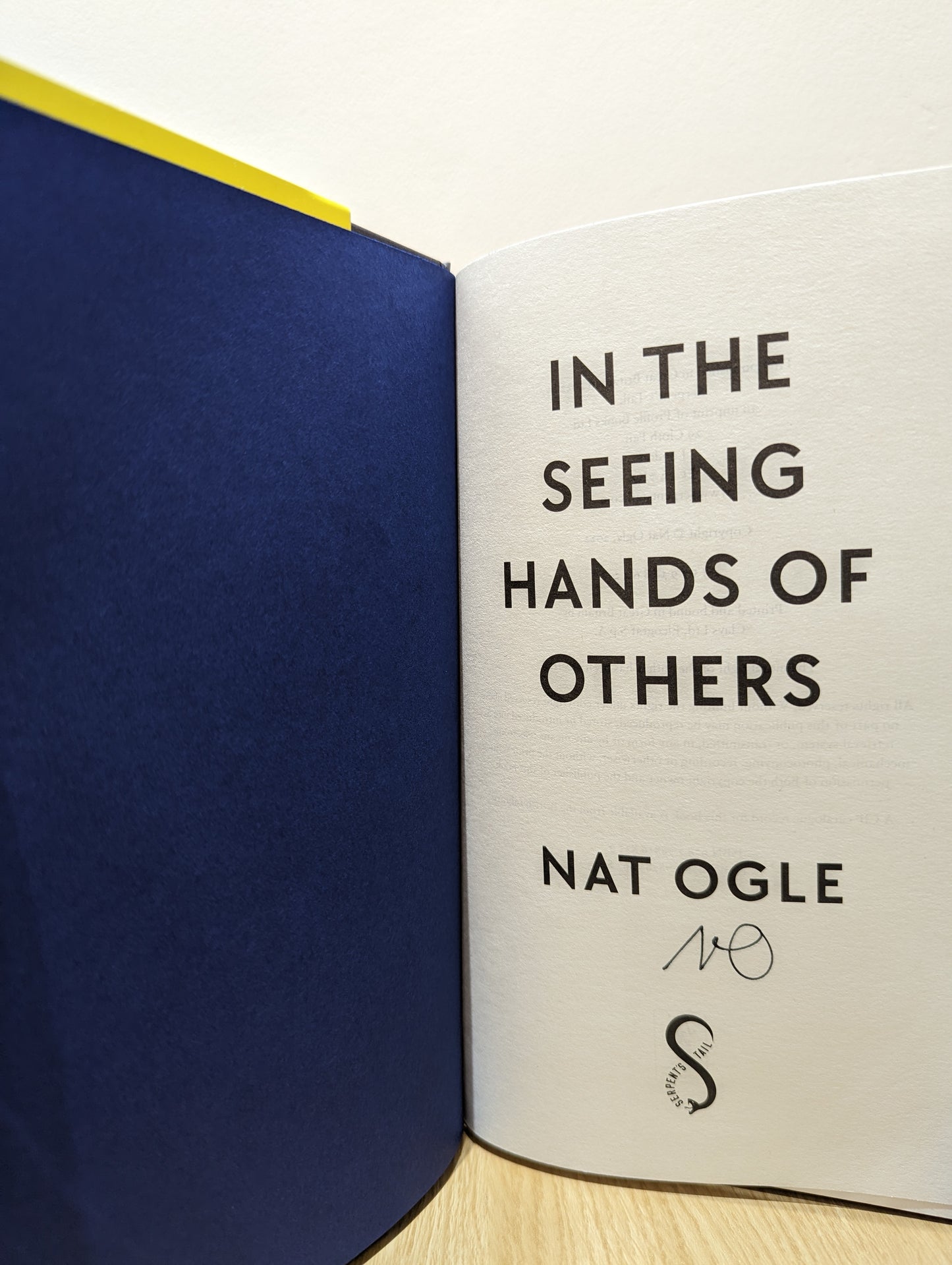 In the Seeing Hands of Others (Signed First Edition with extra essay)