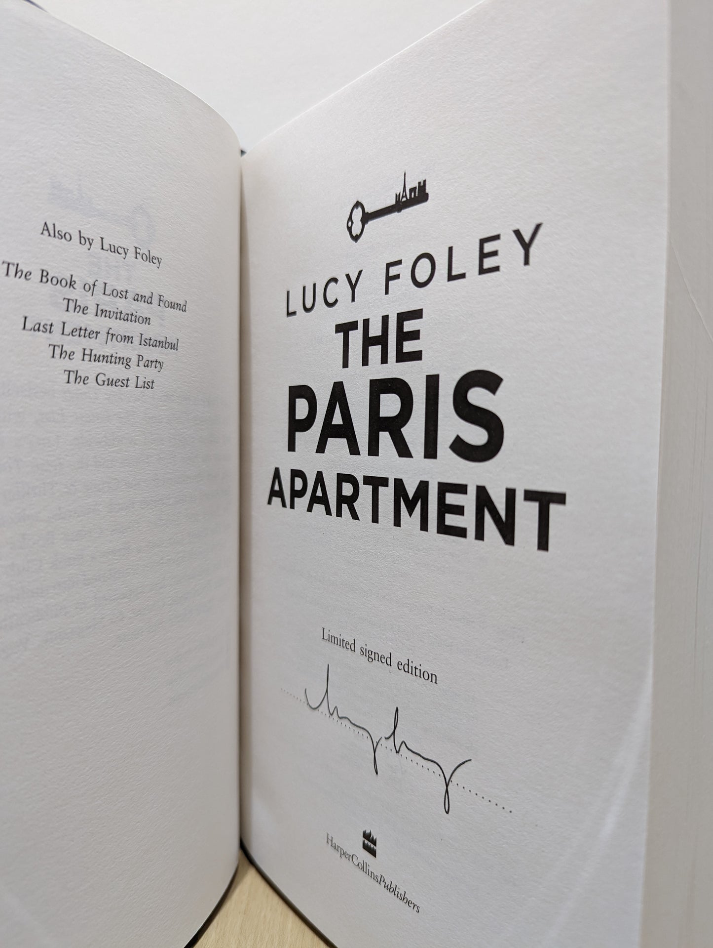 Paris Apartment (Signed First Edition with additional deleted scenes)