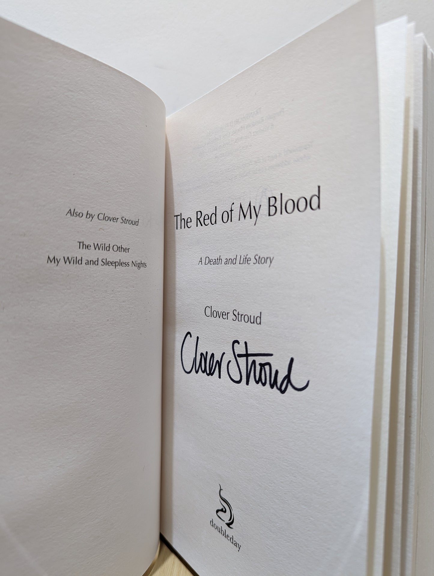 The Red of my Blood: A Death and Life Story (Signed First Edition with extra material)