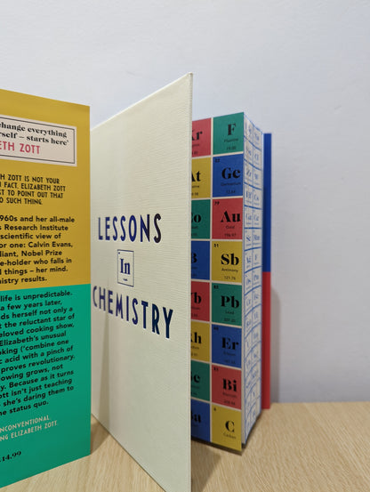 Lessons in Chemistry (Signed Stamped True First Edition with stencilled edges and extra scene)