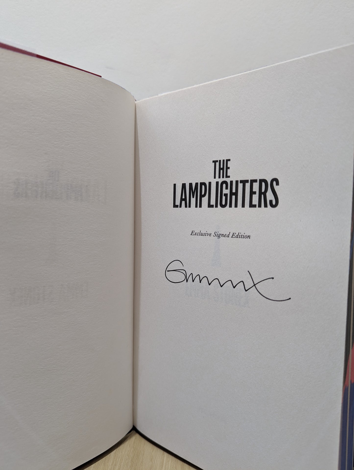 The Lamplighters (Signed First Edition with sprayed edges)