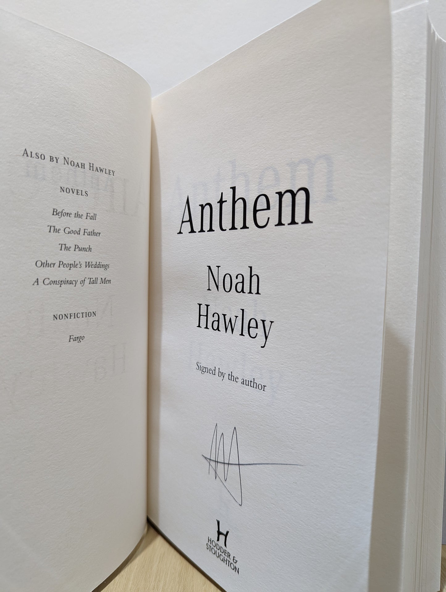 Anthem (Signed First Edition)