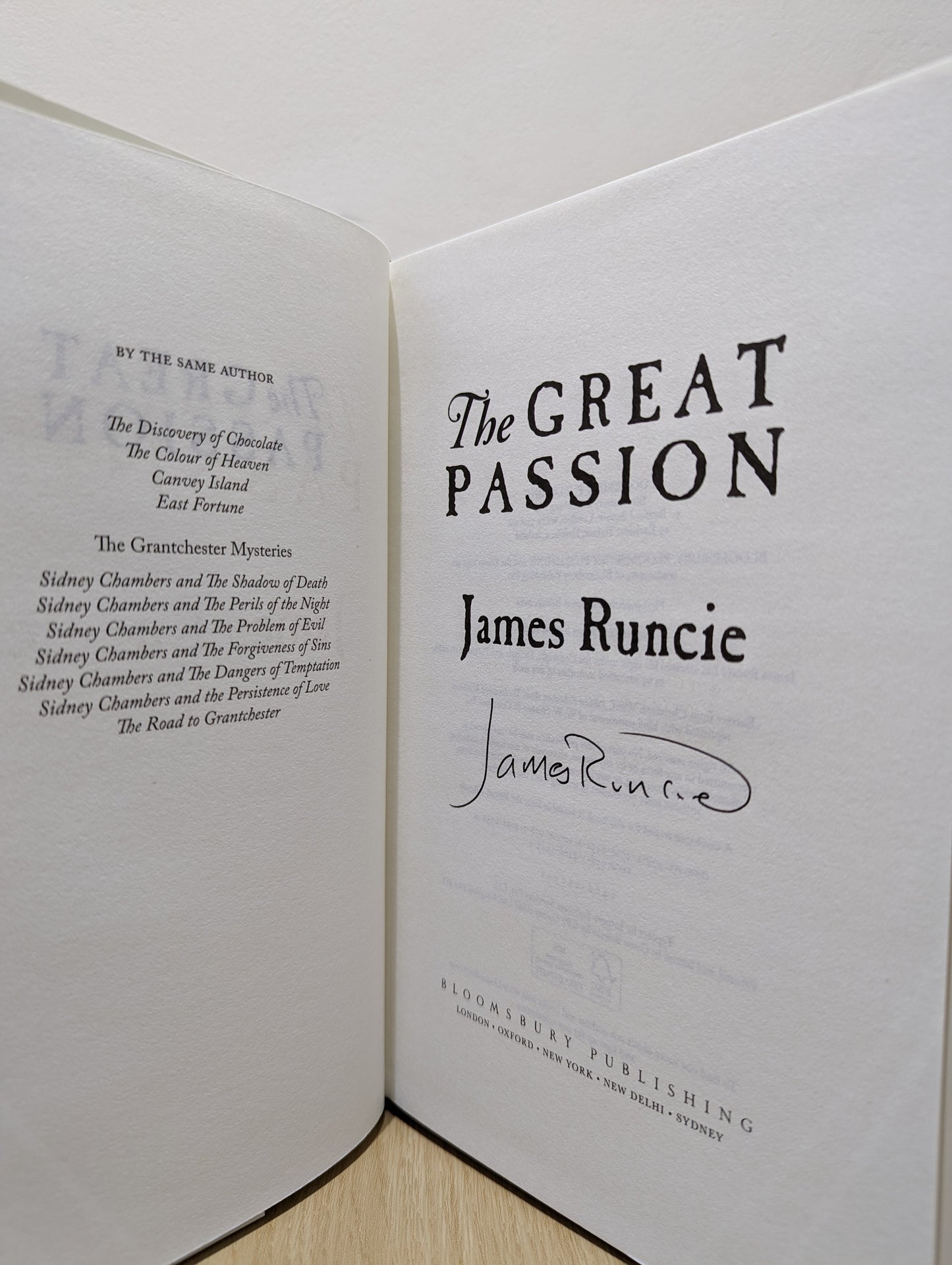 The Great Passion (Signed First Edition)