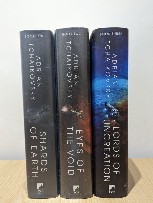 The Final Architecture Series 1-3: Shards of Earth; Eyes of the Void; Lords of Uncreation (Signed First Edition)