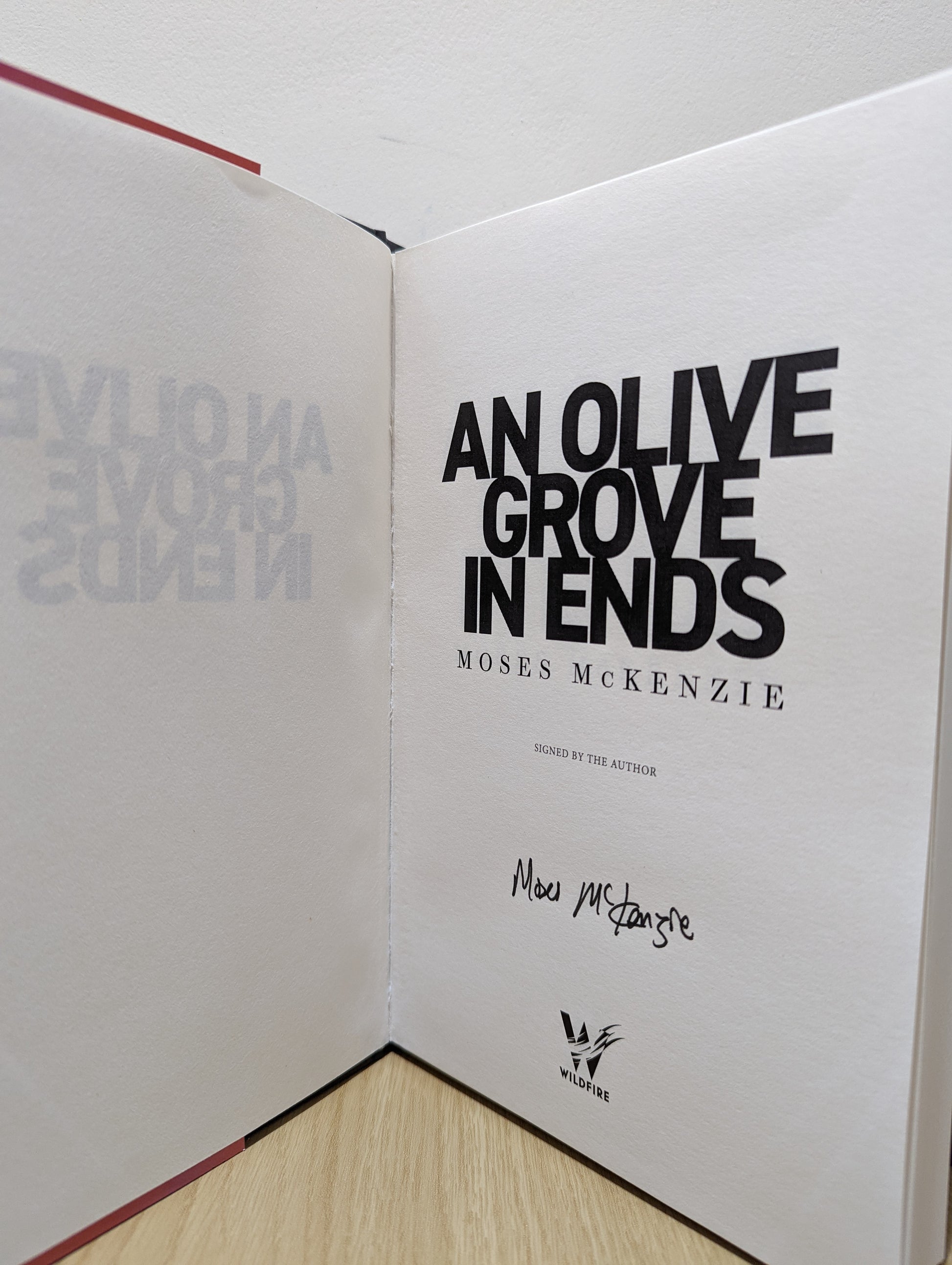 An Olive Grove in Ends (Signed First Edition)