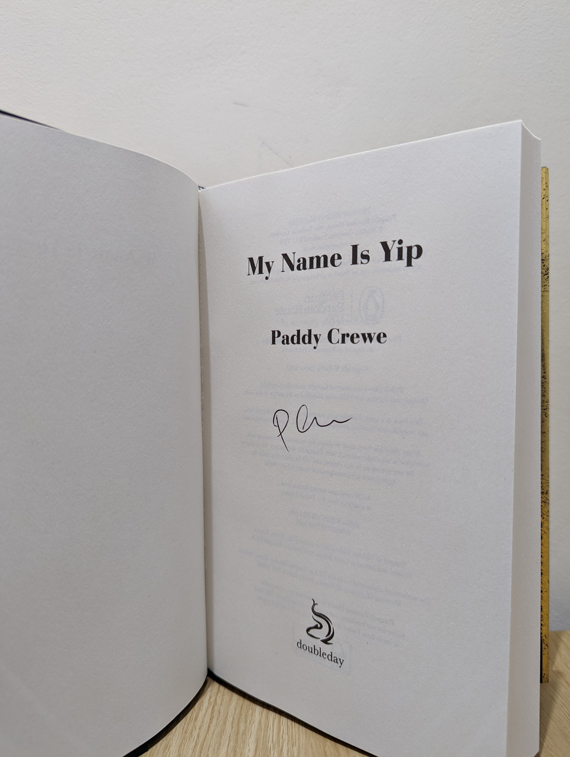 My Name is Yip (Signed First Edition)