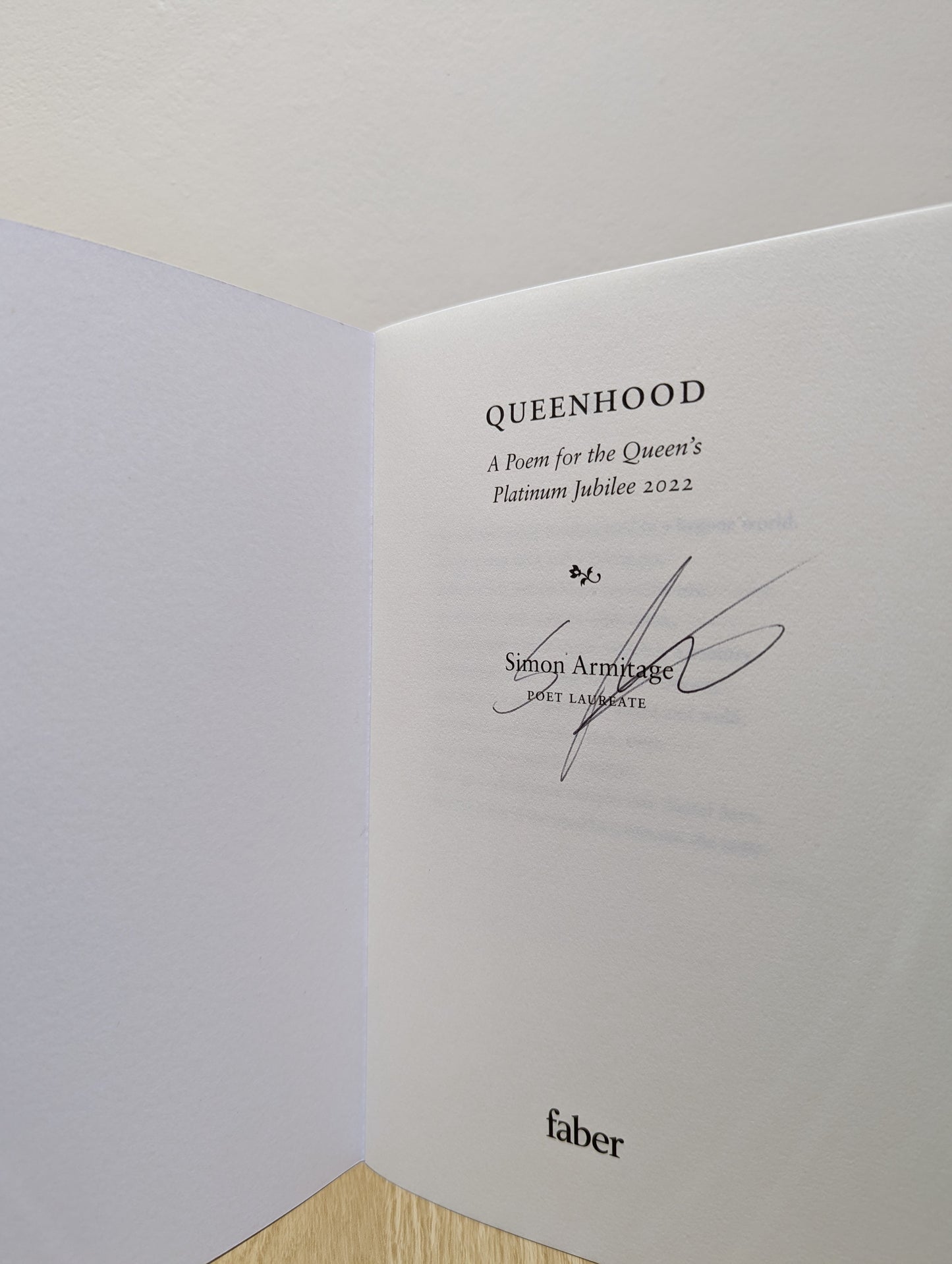 Queenhood: A Poem for the Queen's Platinum Jubilee 2022 (Signed Limited Edition)