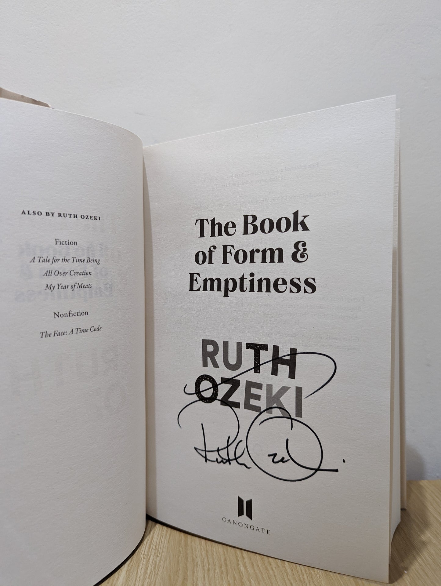 The Book of Form and Emptiness (Signed to Title Page)