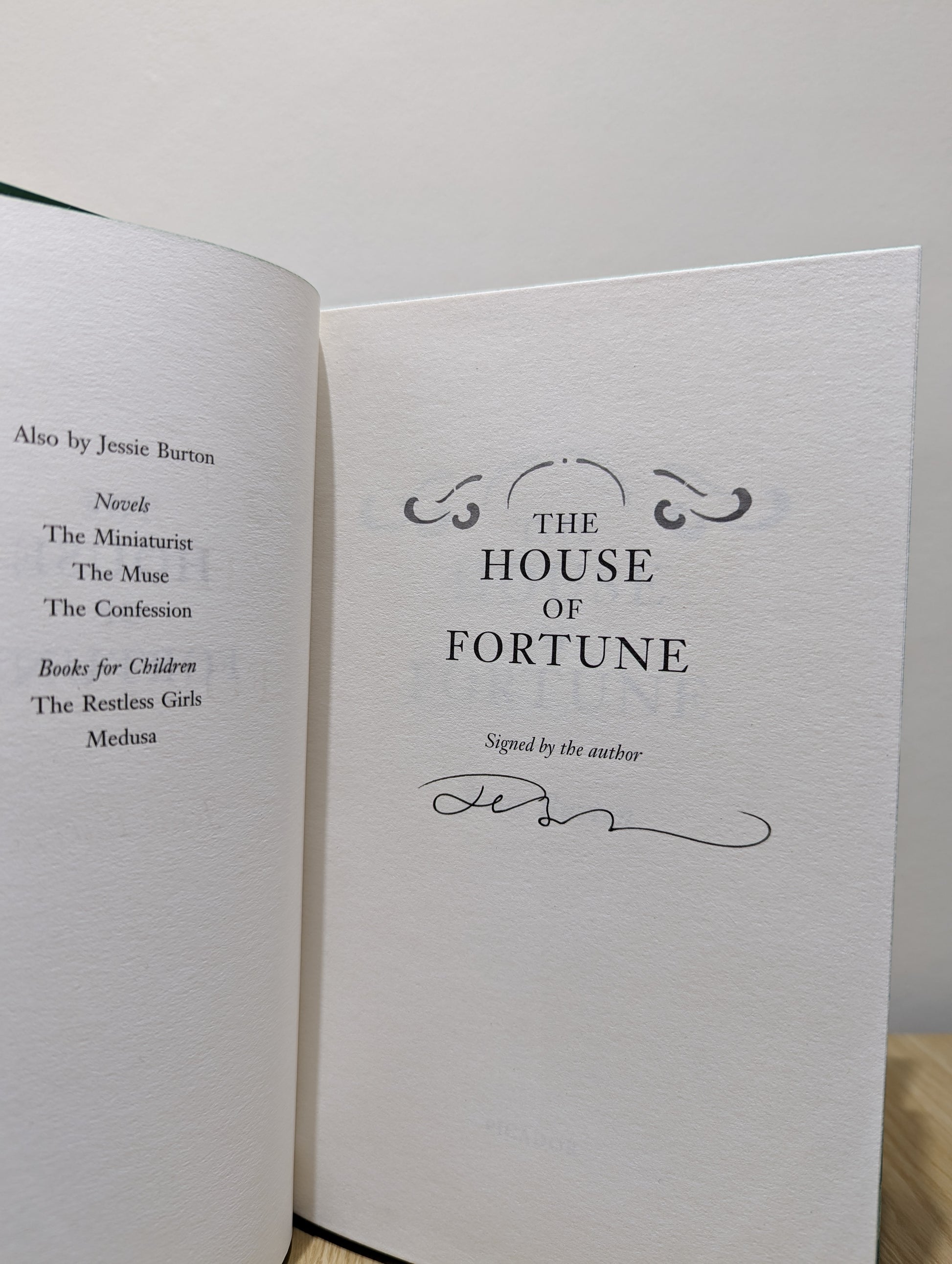 The House of Fortune (Signed First Edition with sprayed edges)