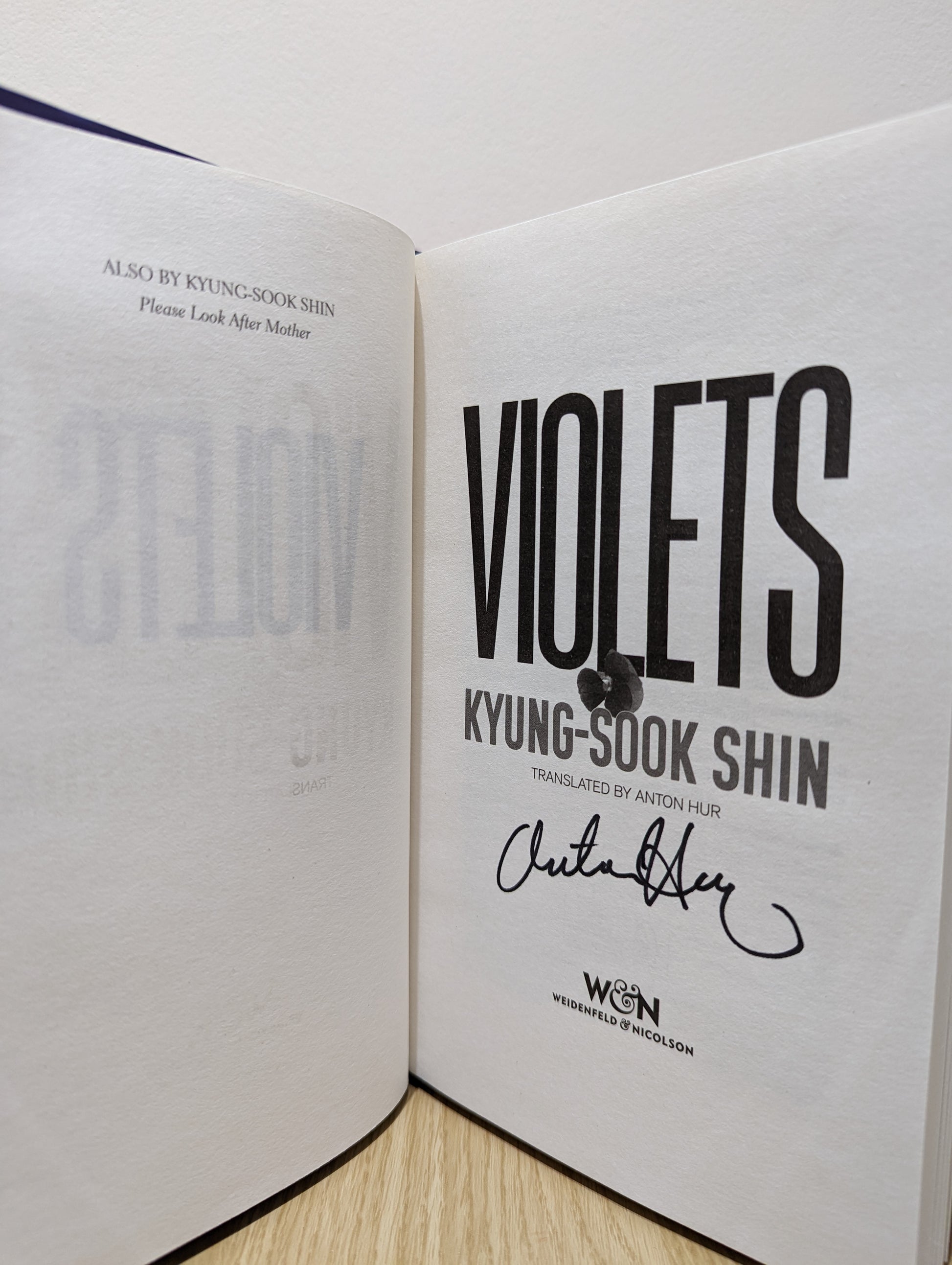 Violets (Signed by Translator)