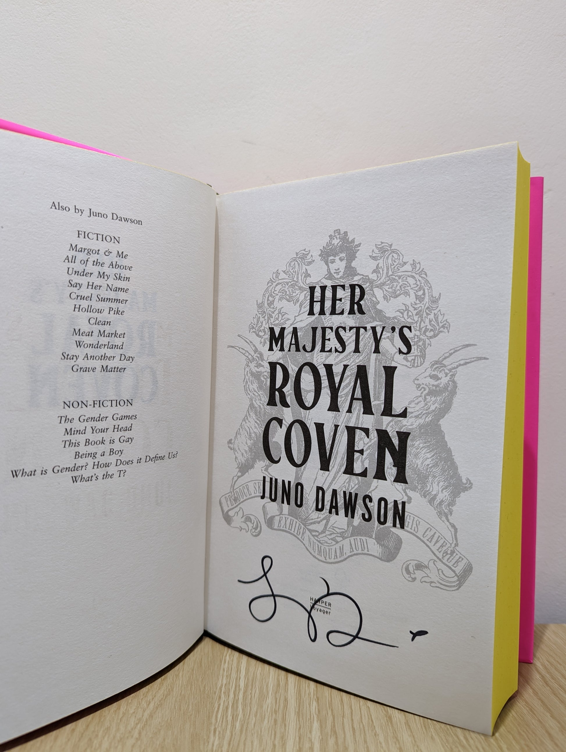 Her Majesty's Royal Coven (Signed First Edition with sprayed edges)