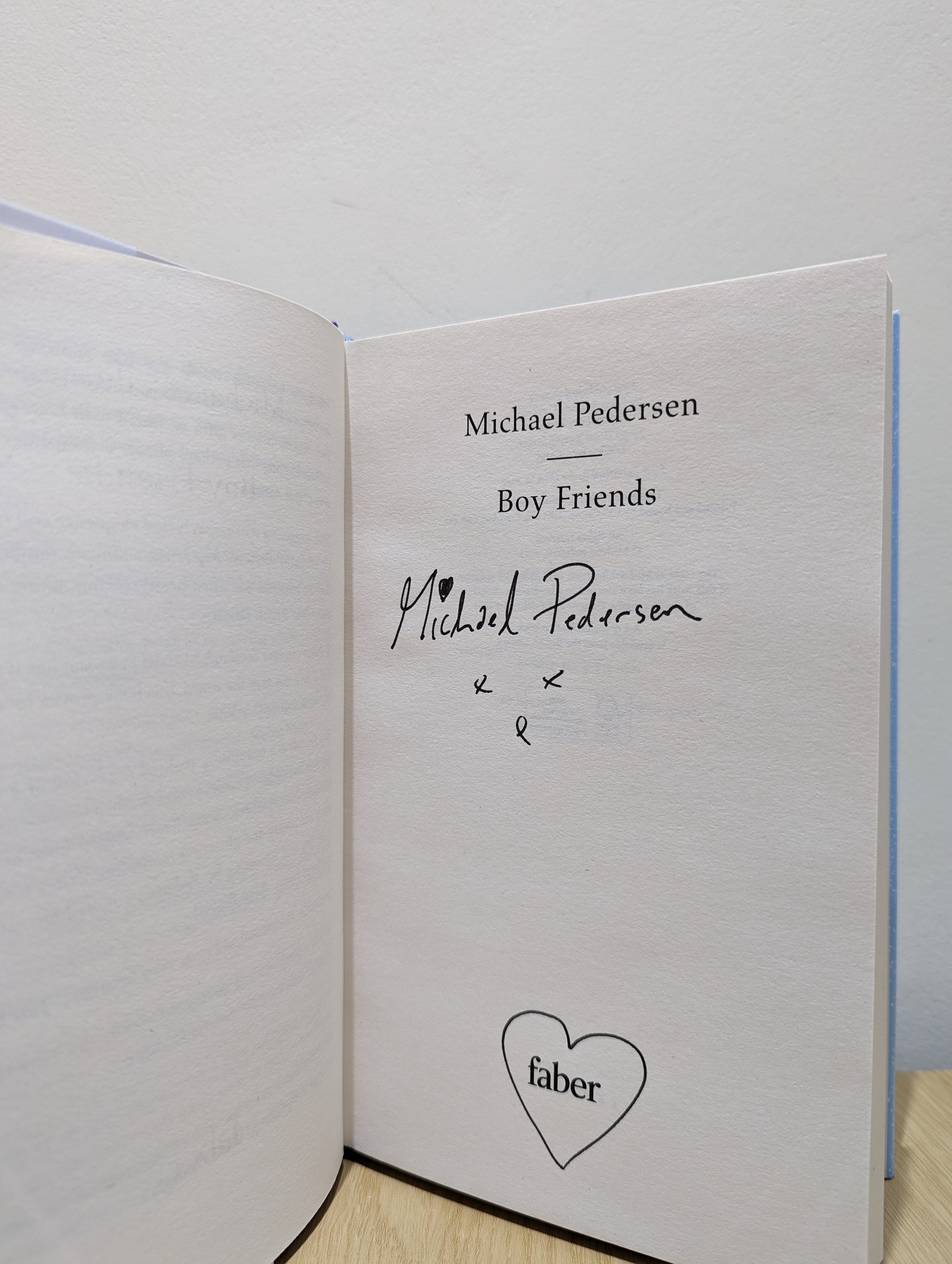 Boy Friends (Signed First Edition with additional Q&A)