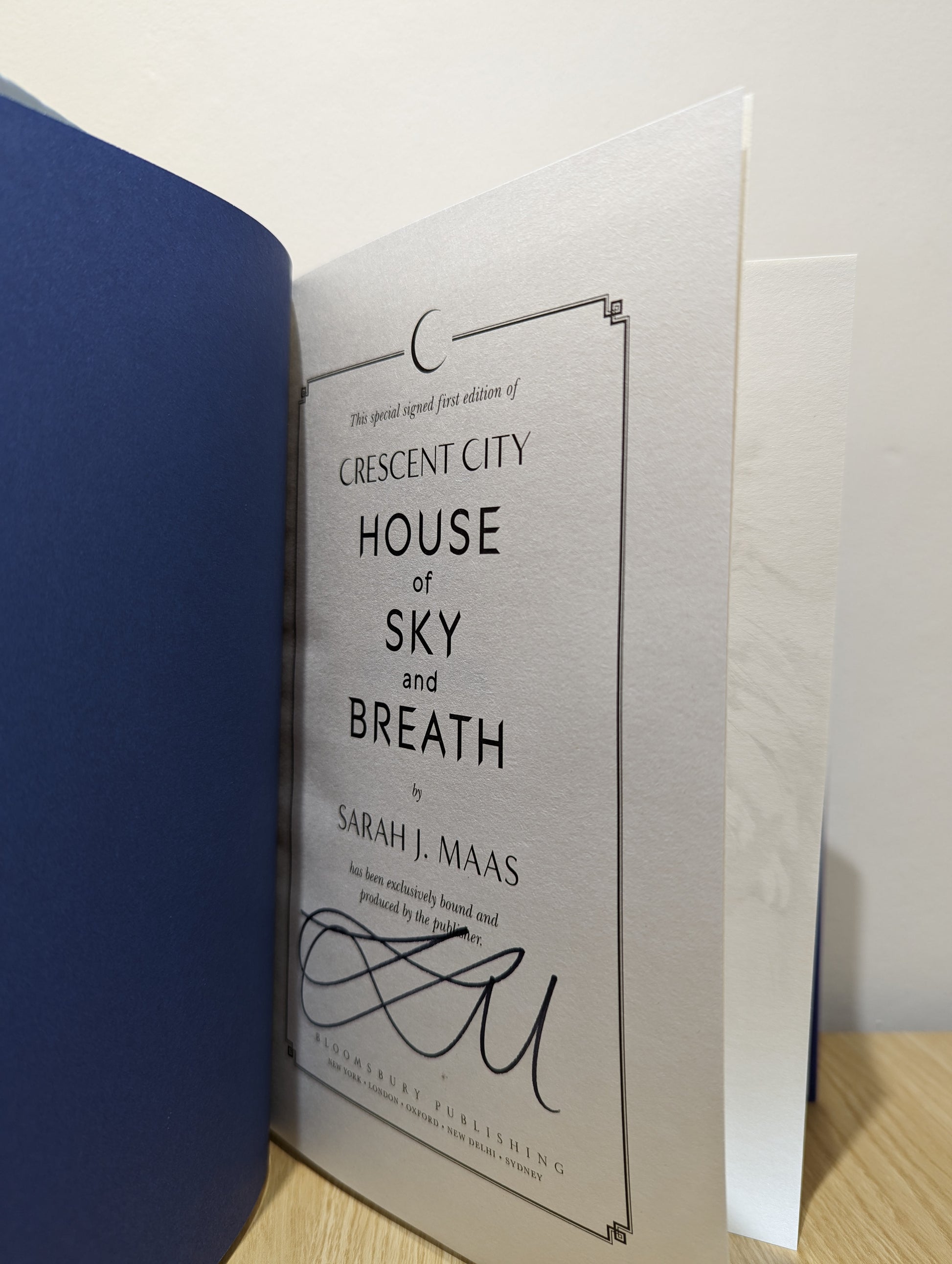 House of Sky and Breath (Signed First Edition with extra chapter)