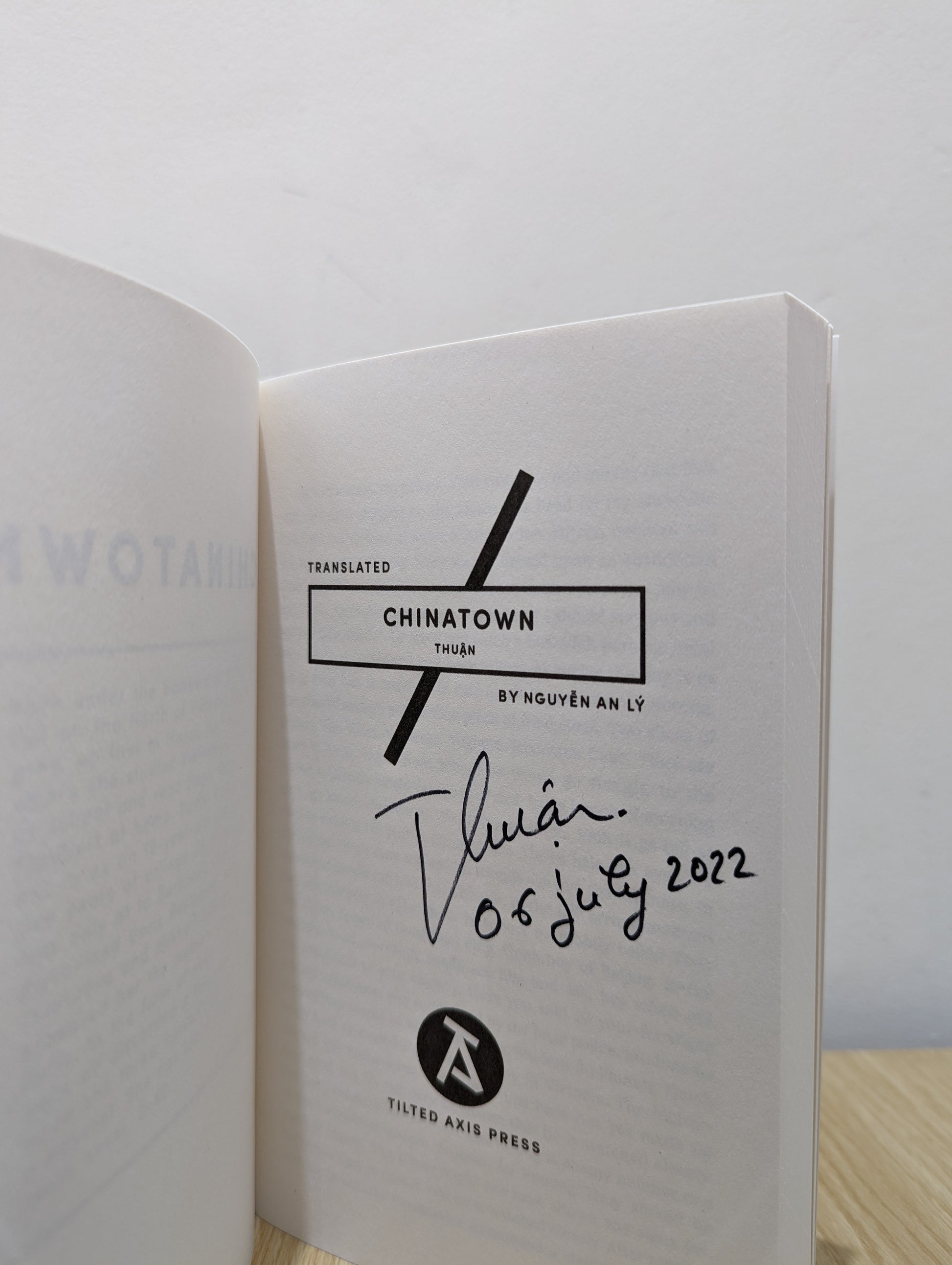 Chinatown (Signed First Edition)