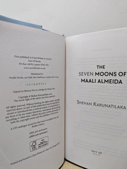 The Seven Moons of Maali Almeida (First Edition)