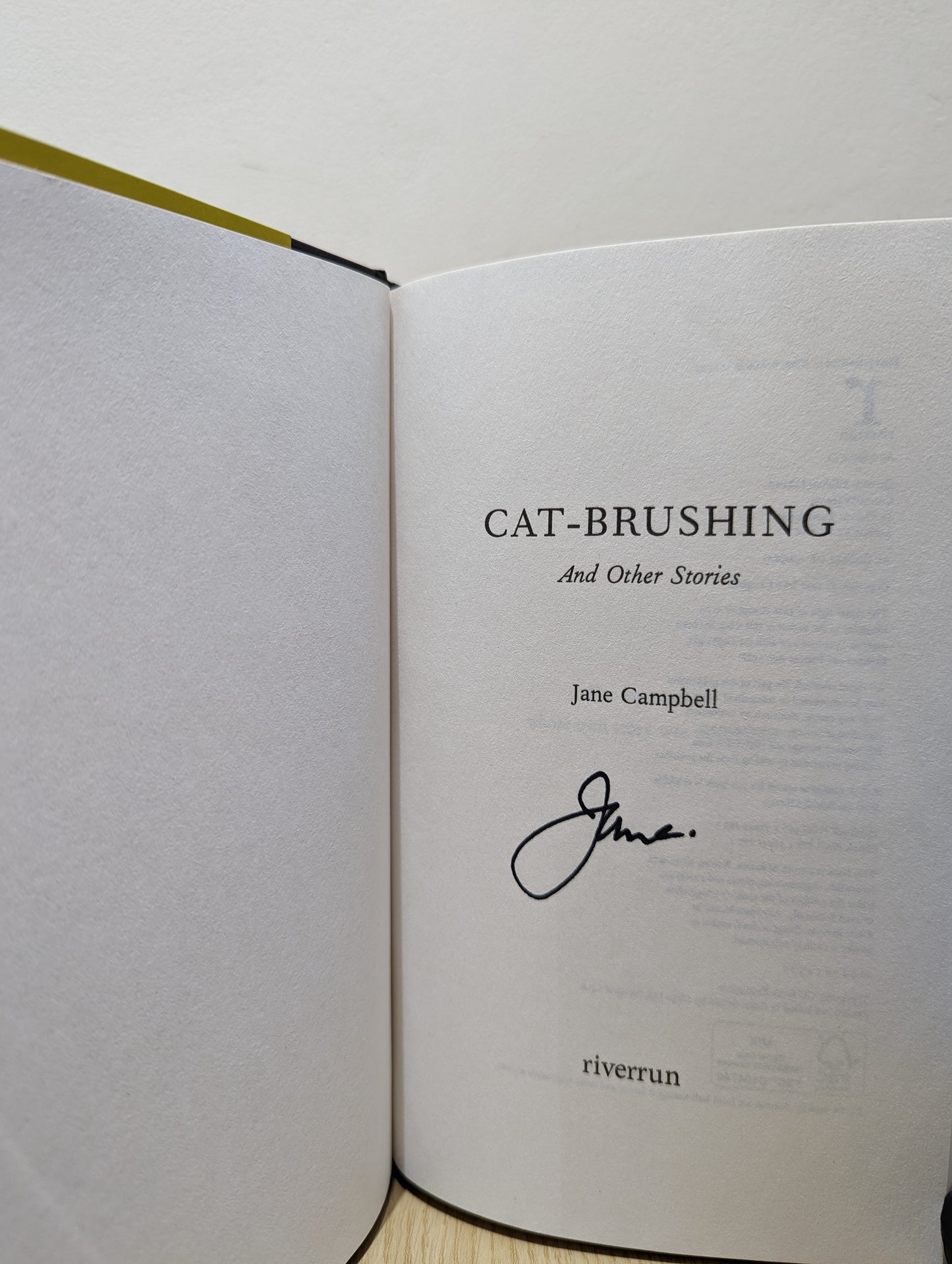 Cat Brushing (Signed First Edition)