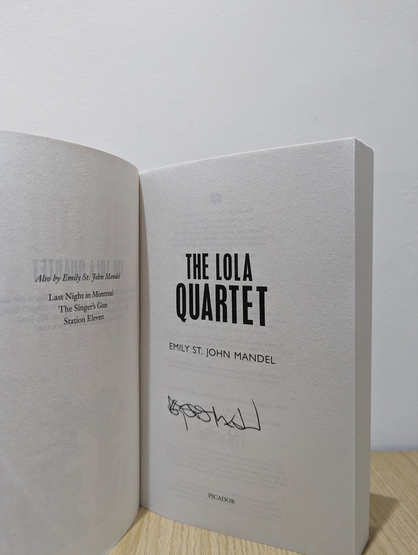 The Lola Quartet (Signed to Title Page)