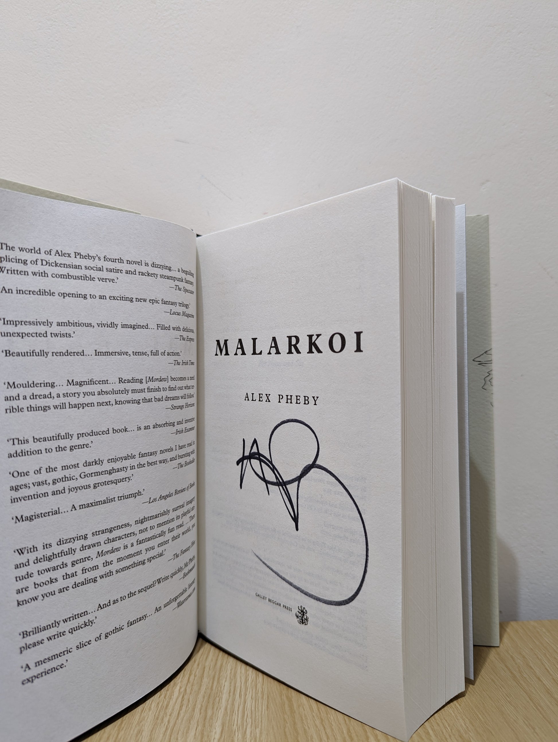 Malarkoi: sequel to Mordew (Signed First Edition)