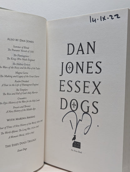 Essex Dogs by Dan Jones (Signed Dated First Edition)