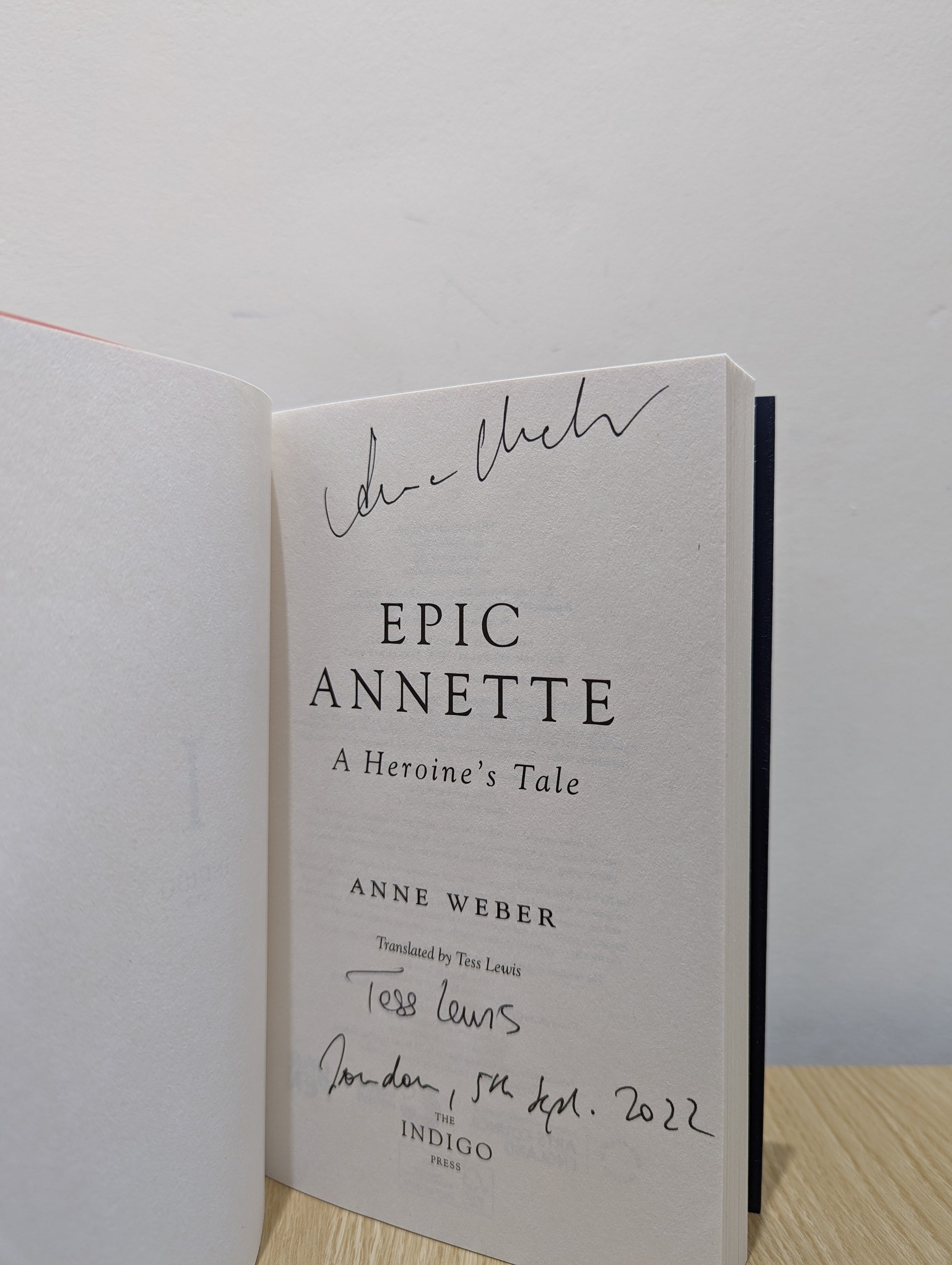 Epic Annette: A Heroine's Tale (Double Signed First Edition)