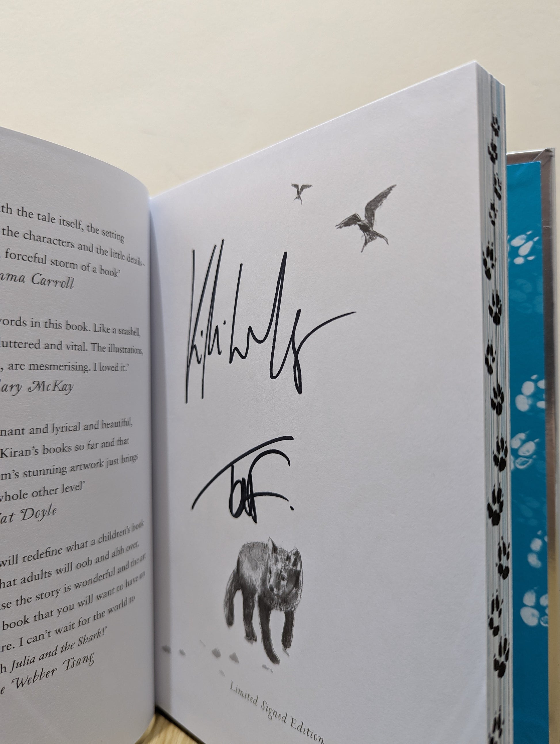 Leila and the Blue Fox (Double Signed First Edition with sprayed edges)