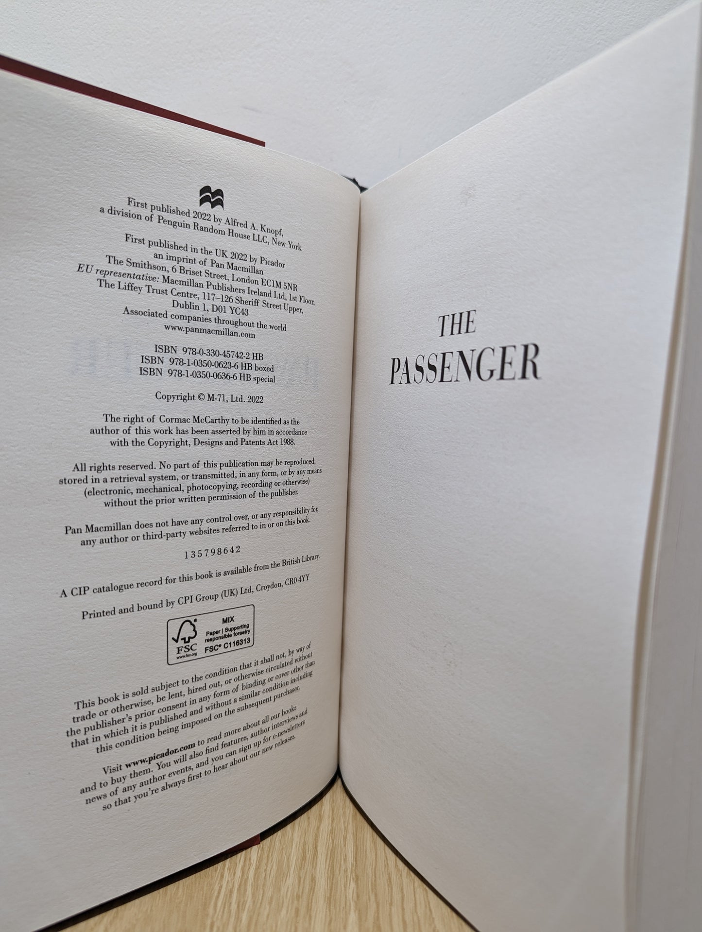 The Passenger (First Edition)