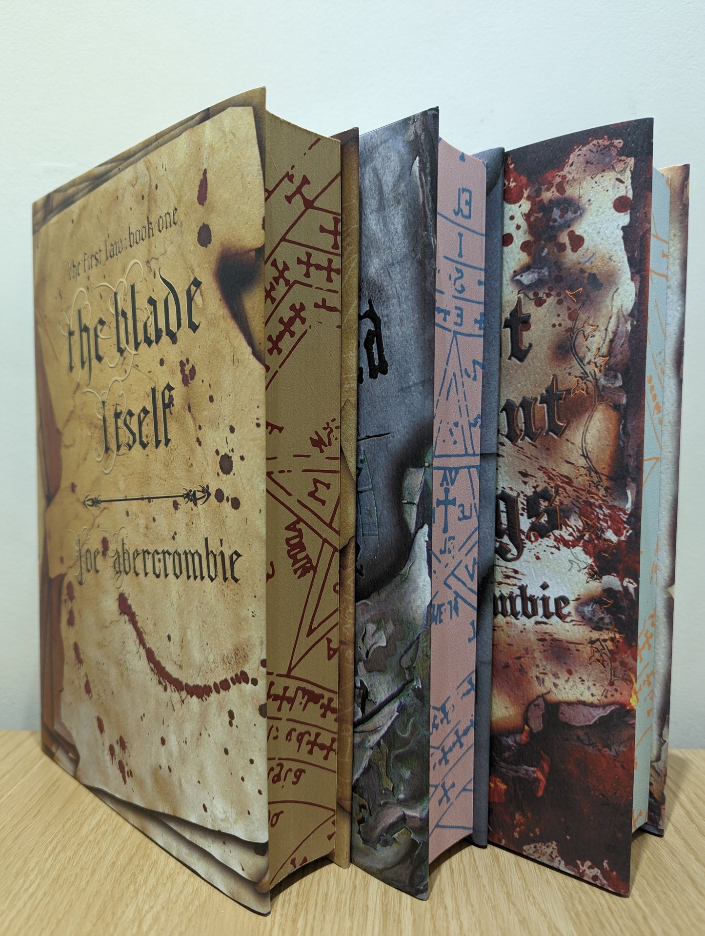 The First Law Series 1-3: The Blade Itself; Before They Are Hanged; Last Argument of Kings (Signed Numbered set)