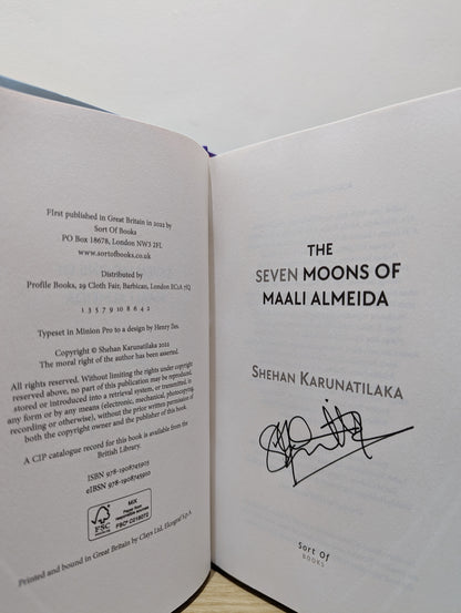 The Seven Moons of Maali Almeida (Signed First Edition)