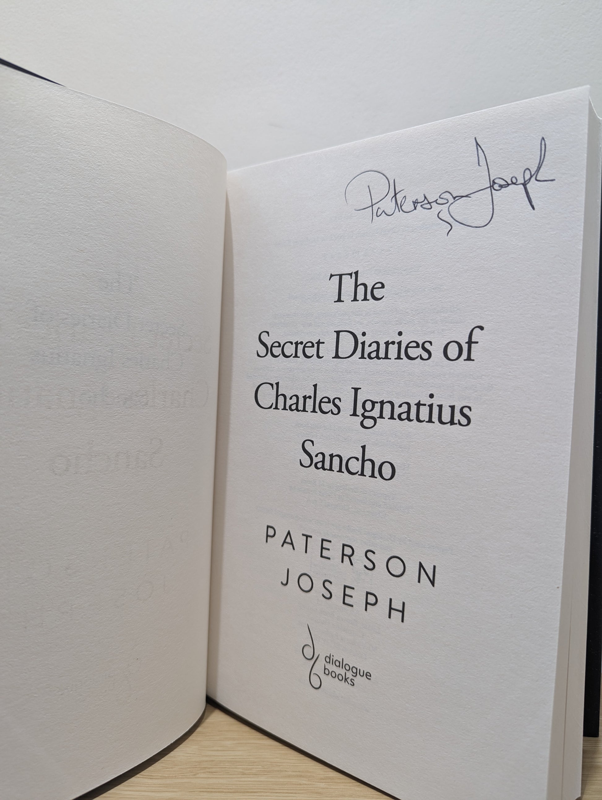 The Secret Diaries of Charles Ignatius Sancho (Signed First Edition)