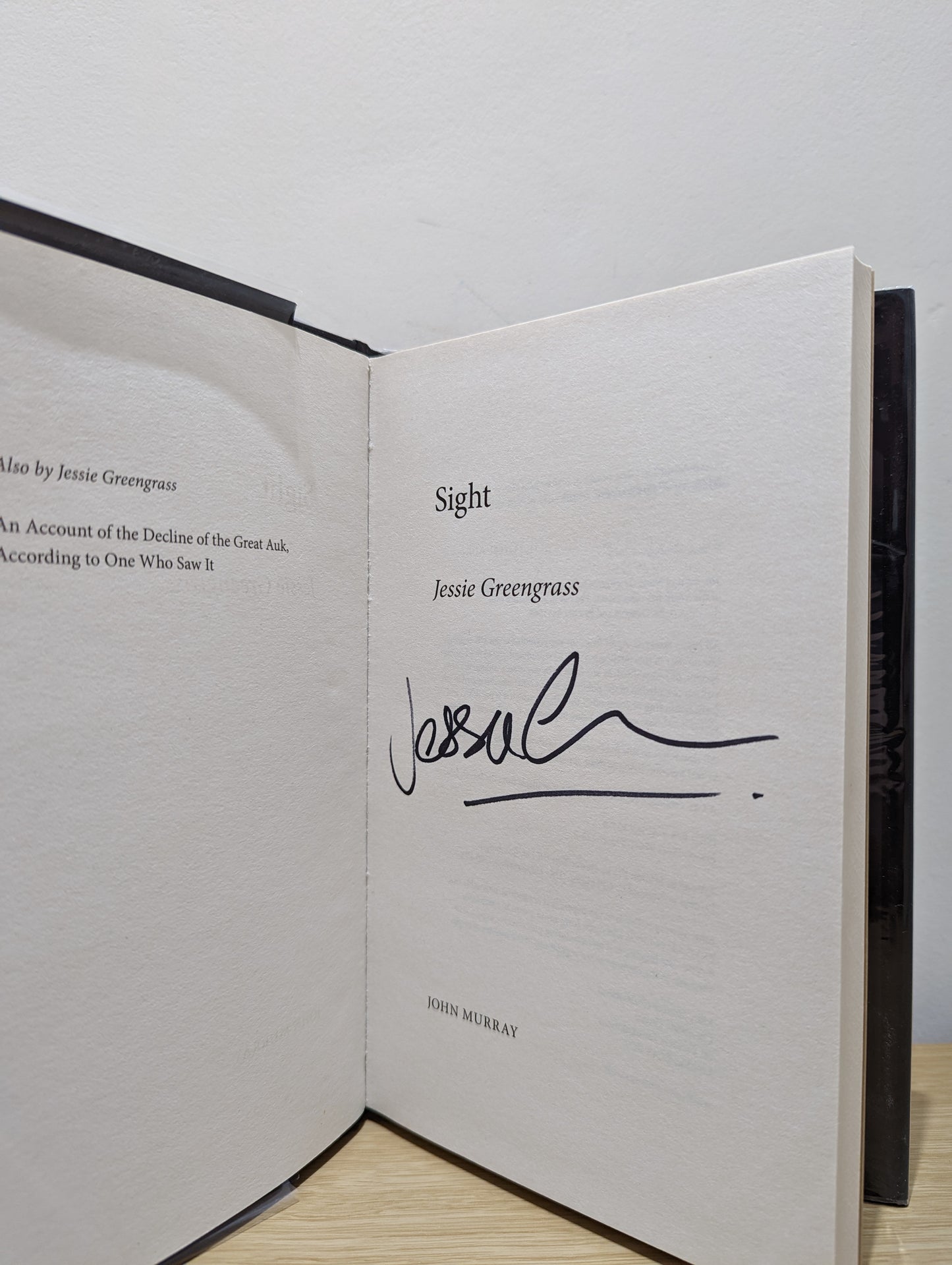 Sight (Signed First Edition)