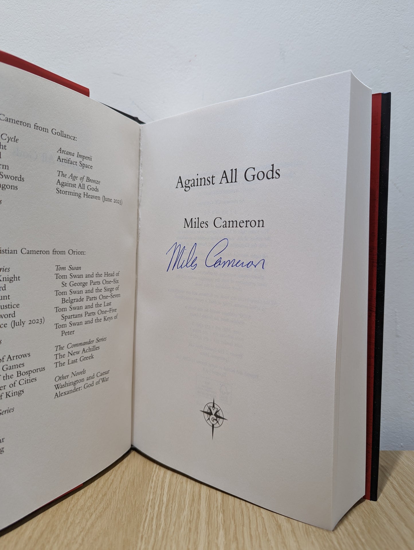 Against All Gods: The Age of Bronze Book 1 (Signed to Title Page)