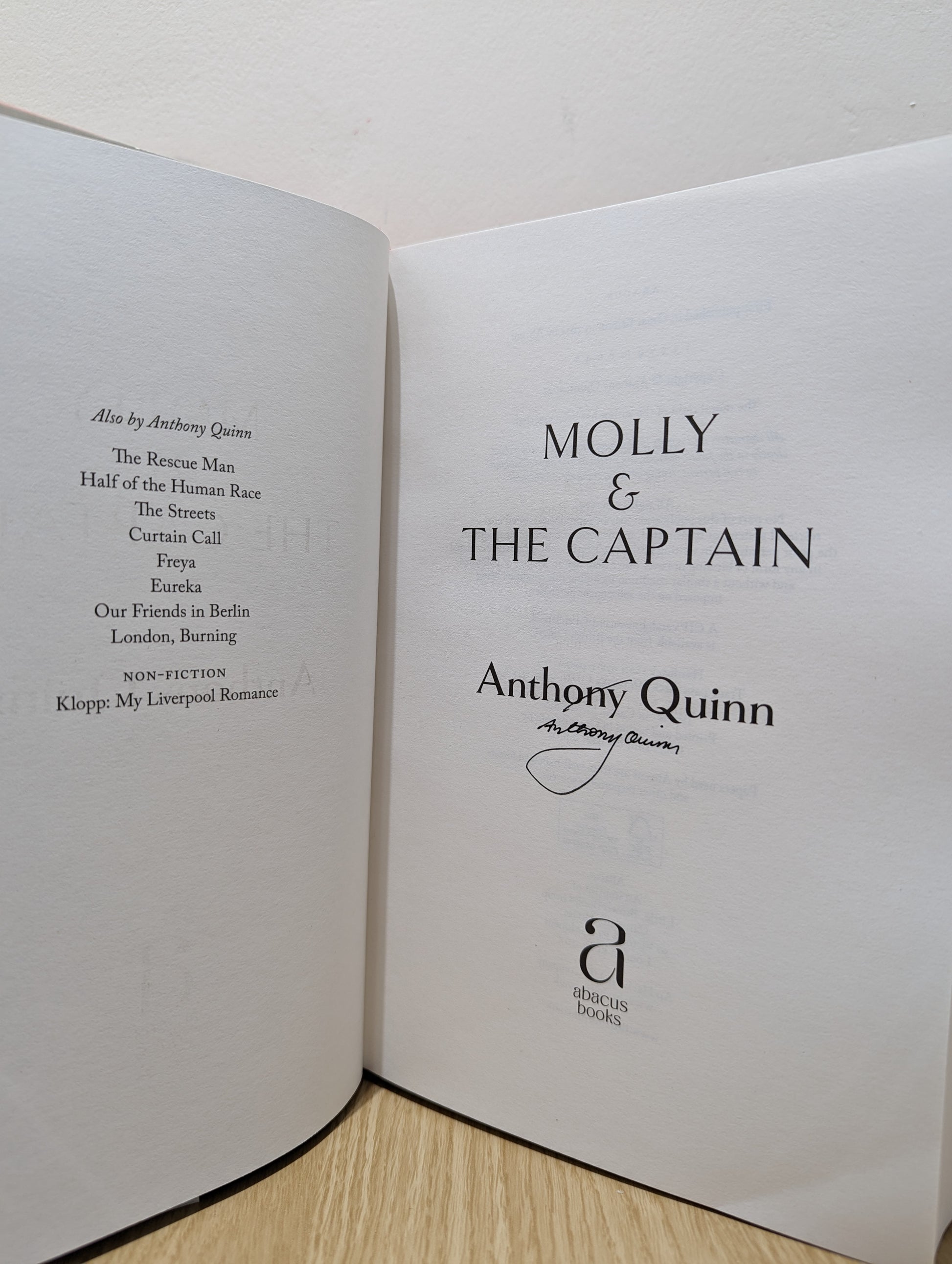 Molly & the Captain (Signed First Edition)