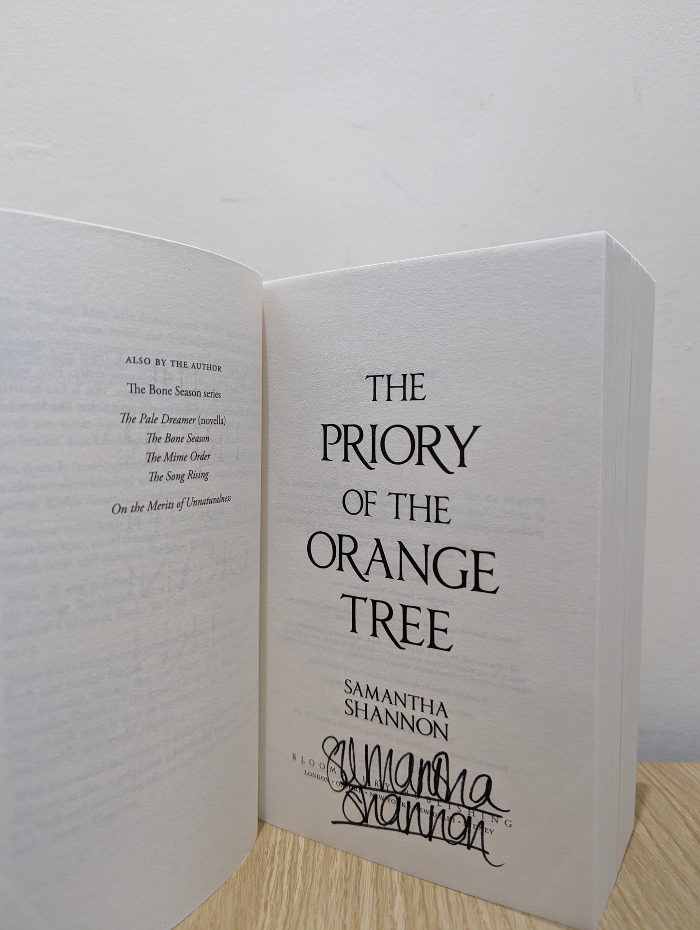 The Priory of the Orange Tree (Signed to Title Page)