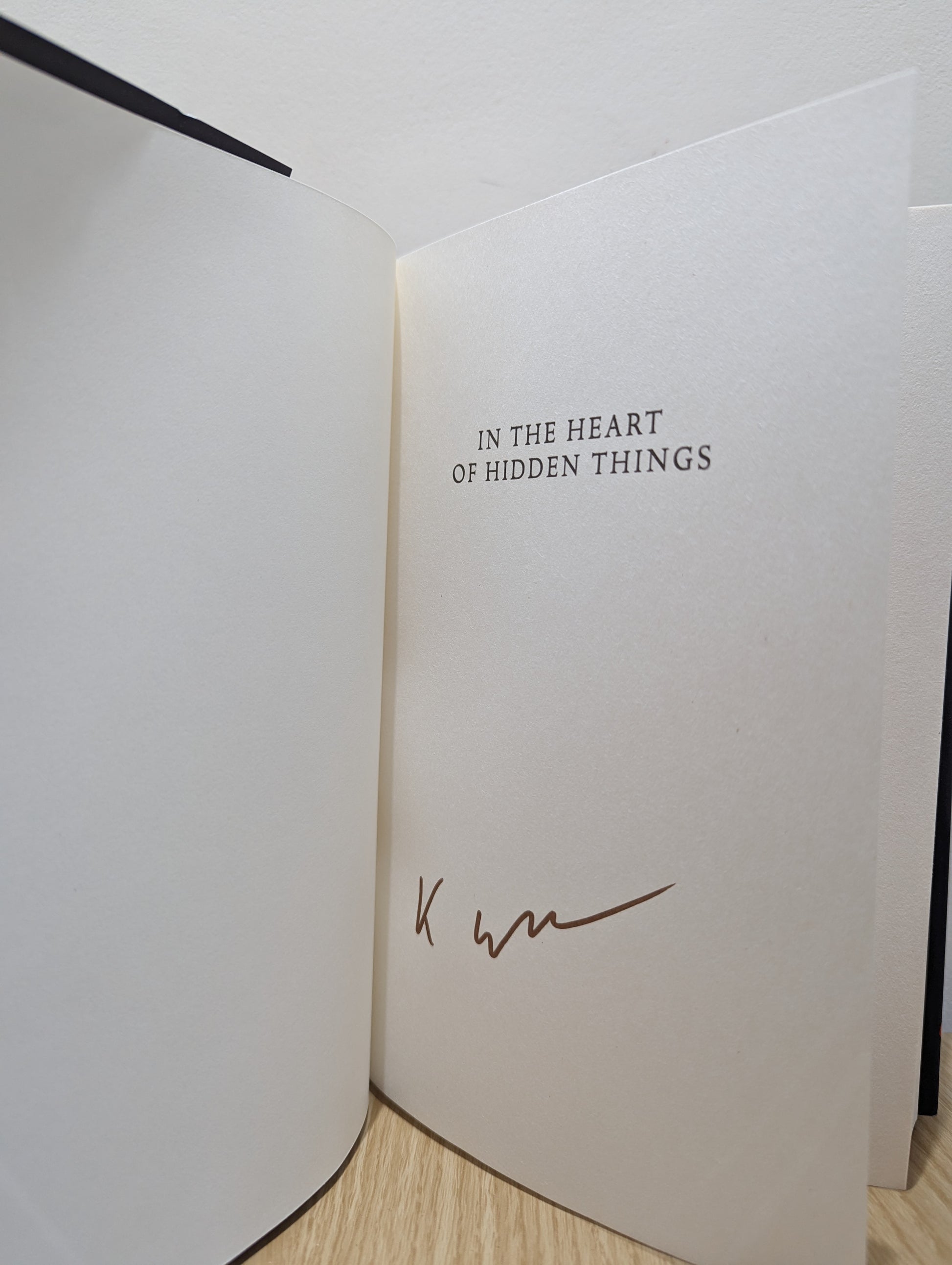 In the Heart of Hidden Things (Signed First Edition)