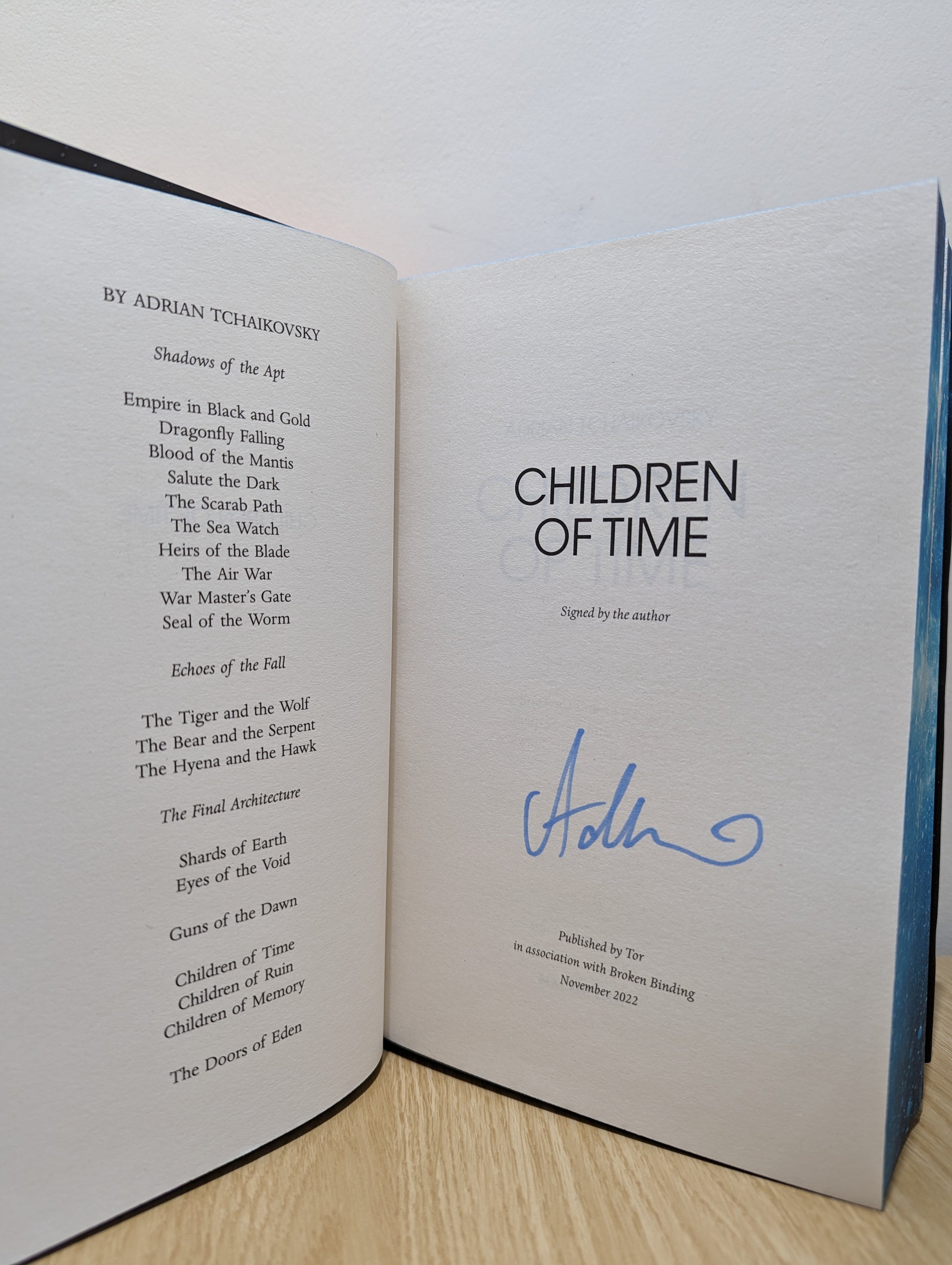 Children of Time; Children of Ruin; Children of Memory (Signed Special Edition with sprayed edges)