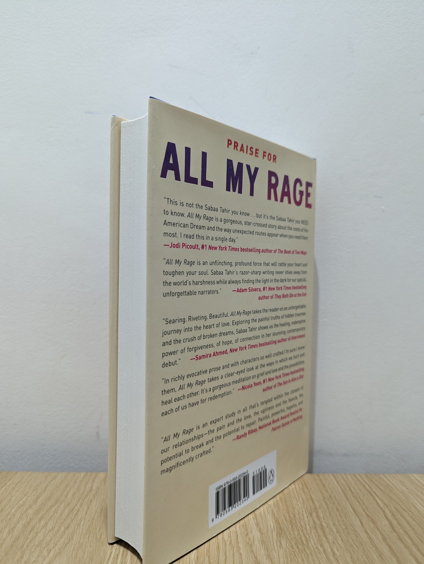 All My Rage: A Novel (Signed First Edition)