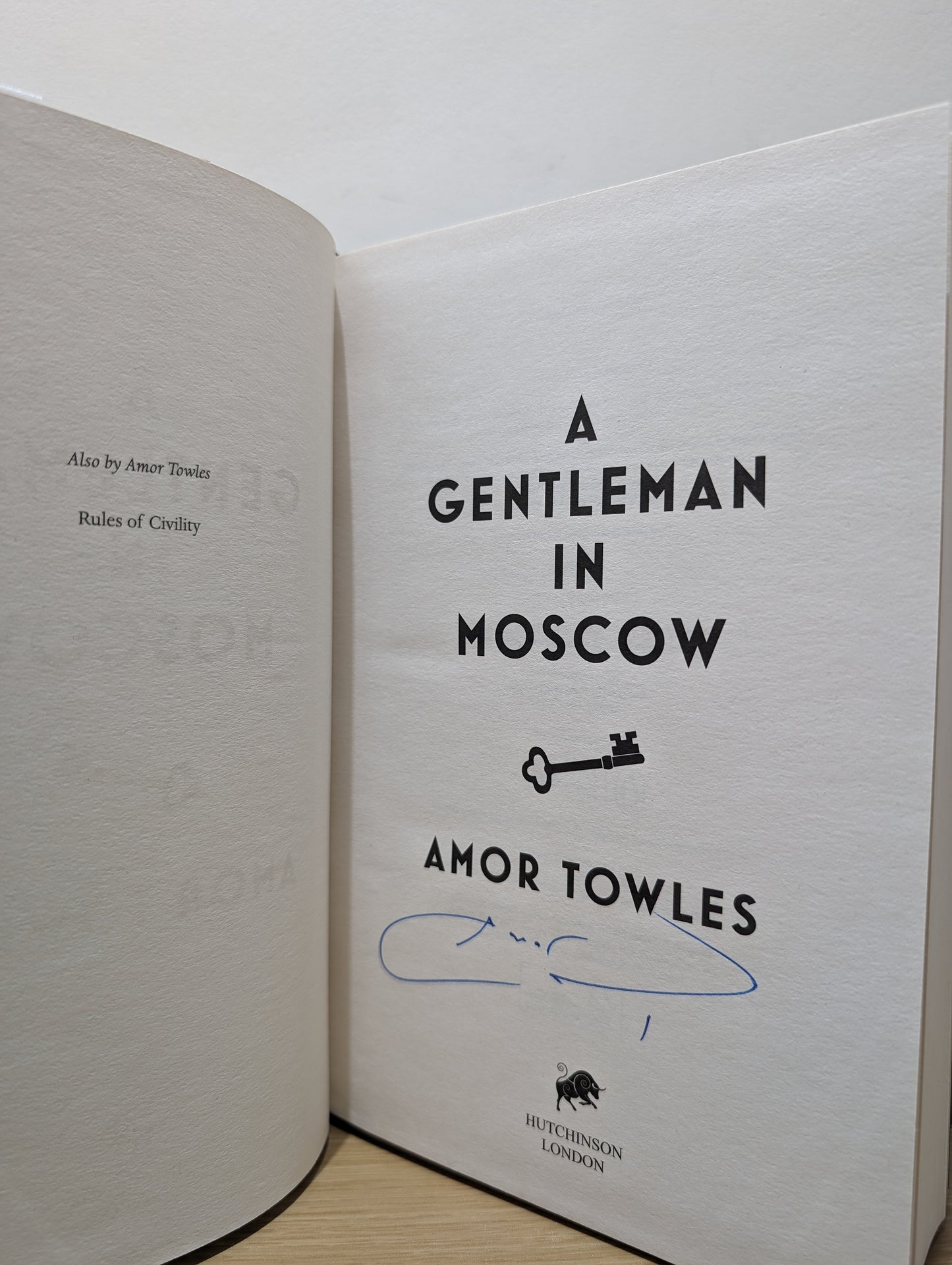 A Gentleman in Moscow (Signed First Edition)