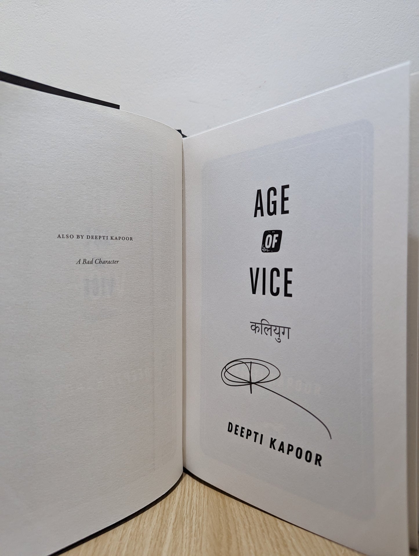 Age of Vice (Signed First Edition)