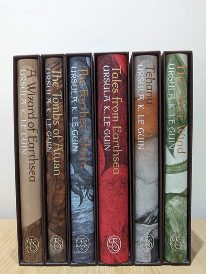 The Earthsea Cycle 1-6: A Wizard of Earthsea;  The Tombs of Atuan; The Farthest Shore; Tehanu; Tales from Earthsea; The Other Wind (Folio Slipcase Set)